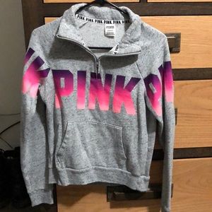 Victoria’s Secret Pink; half zip